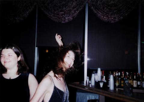 Ashley dancing to Time Warp